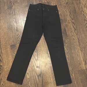 PAIGE Black Hoxton Straight Jeans